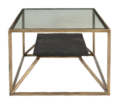 Zuo Modern Ranol Glass Top Rectangular Coffee Table