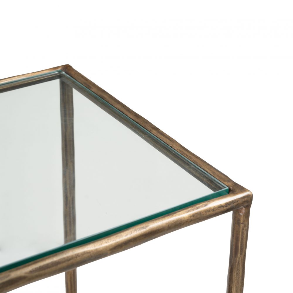 Zuo Modern Ranol Glass Top Rectangular Console Table