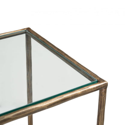 Zuo Modern Ranol Glass Top Rectangular Console Table