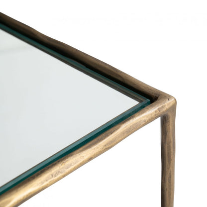 Zuo Modern Ranol Glass Top Square Side Table