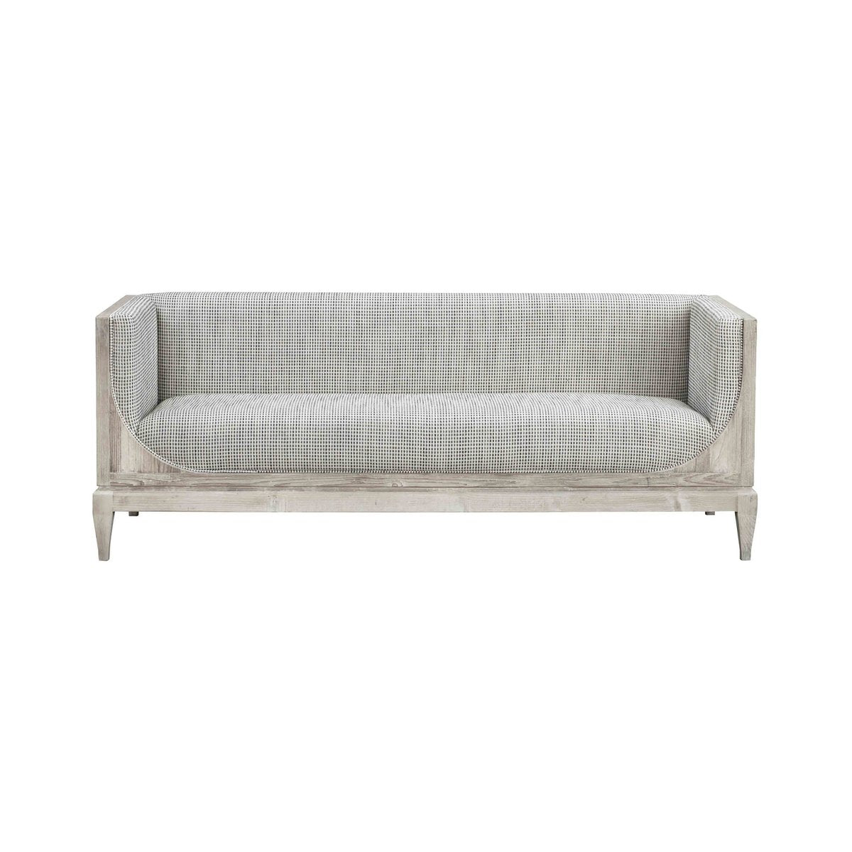 LH Home Raphael Grey Flax Fabric Sofa