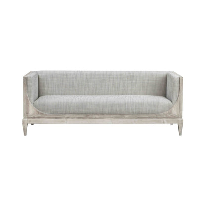 LH Home Raphael Grey Flax Fabric Sofa