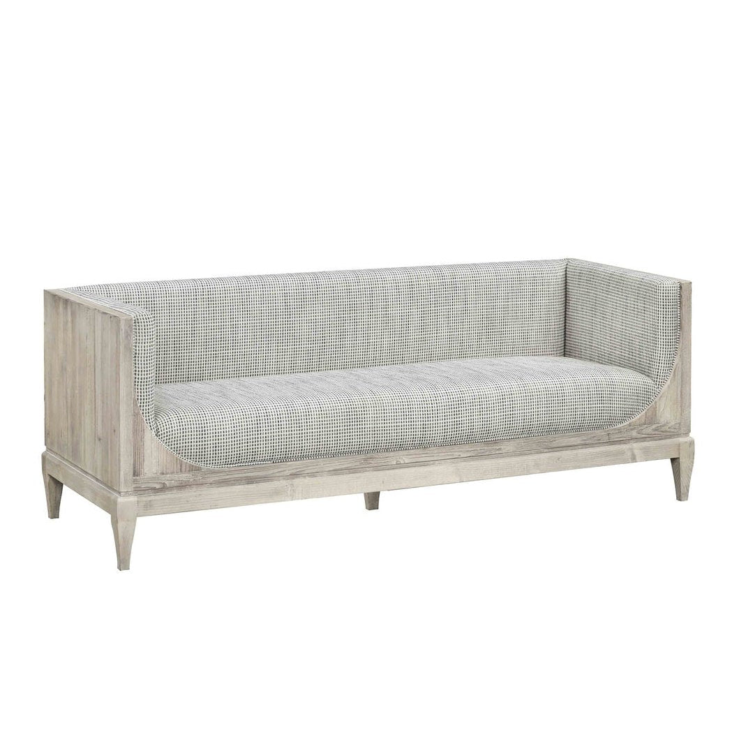 LH Home Raphael Grey Flax Fabric Sofa