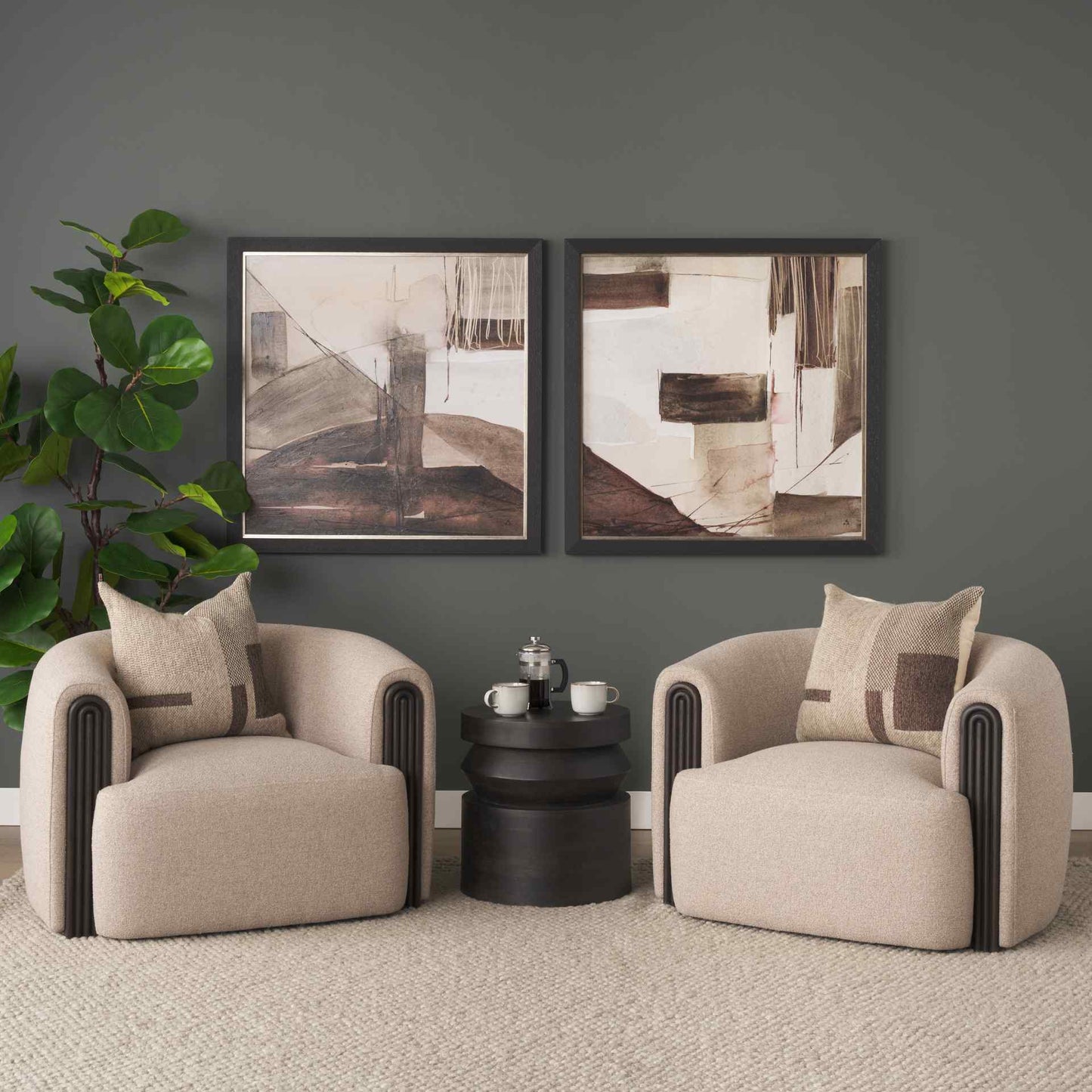 Mercana Rashama Wooden Stacked Accent Table