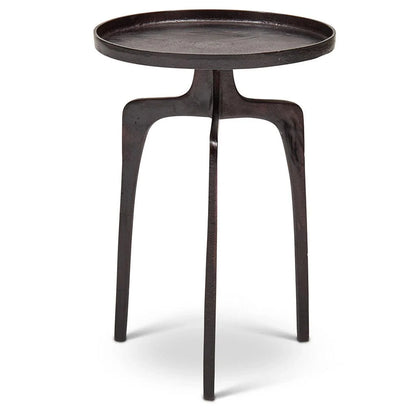 Vinya Reclaimed Aluminum Round End Table