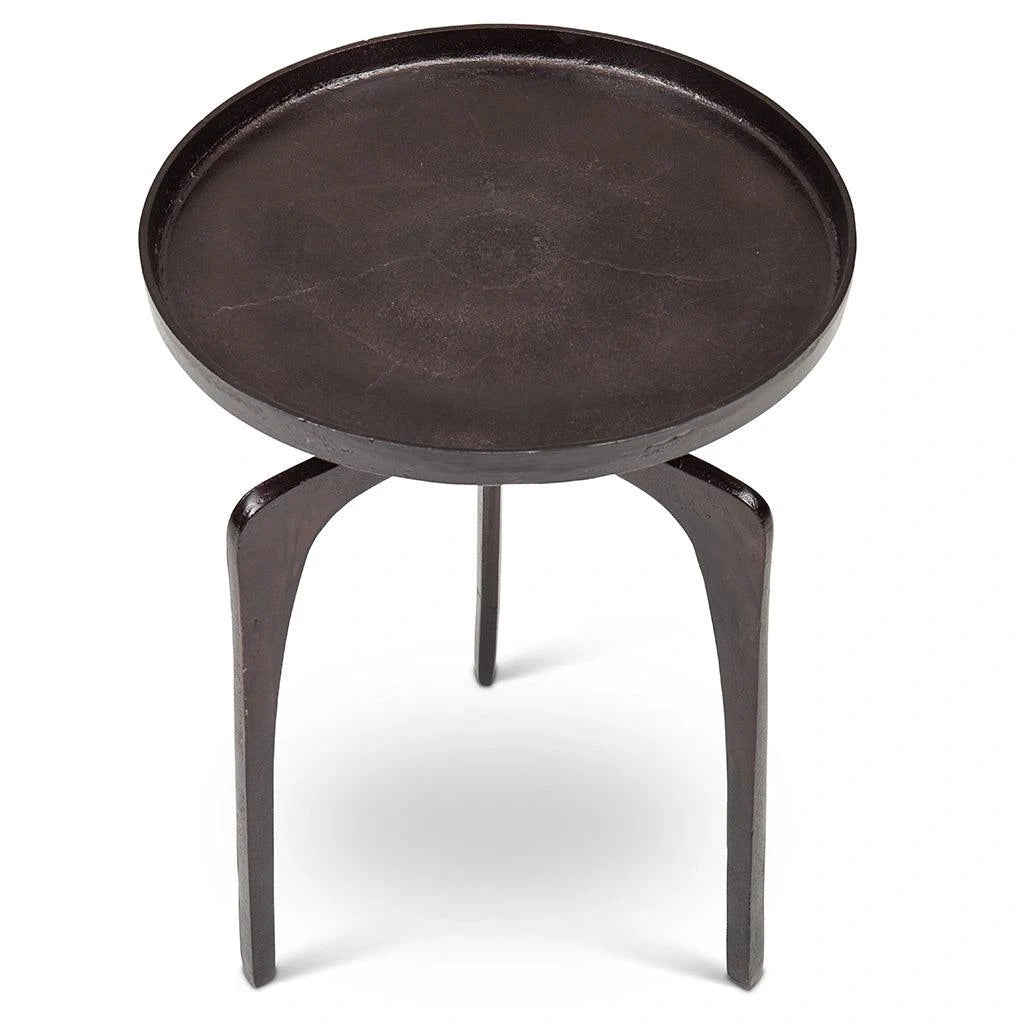 Vinya Reclaimed Aluminum Round End Table