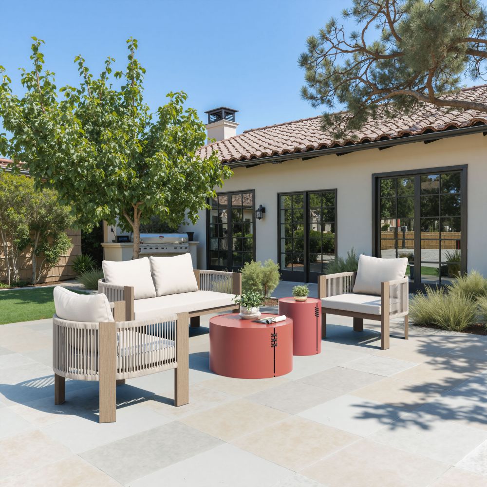 Zuo Modern Rebel Olefin Fabric Outdoor Sofa