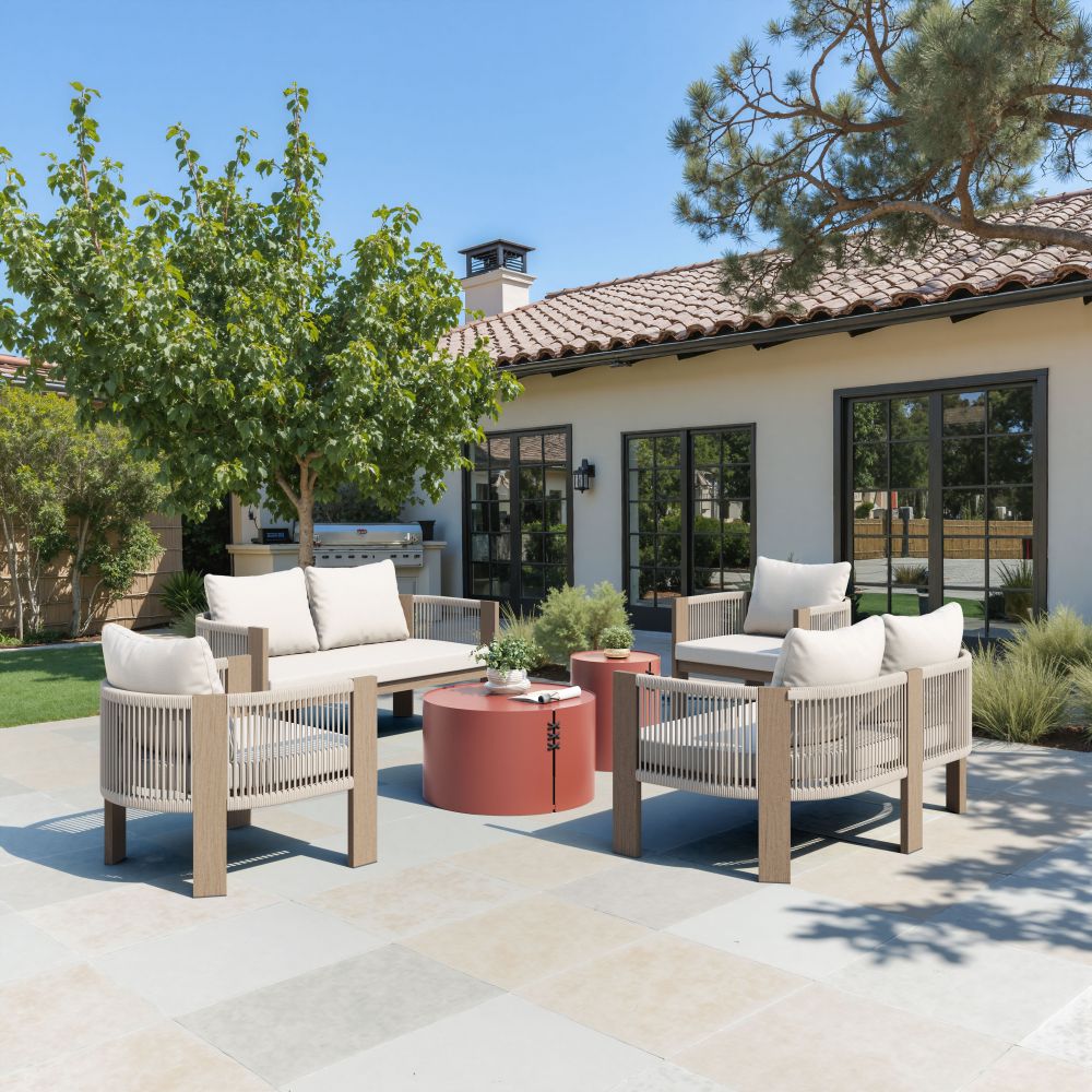 Zuo Modern Rebel Olefin Fabric Outdoor Sofa