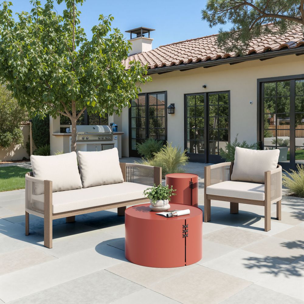 Zuo Modern Rebel Olefin Fabric Outdoor Sofa
