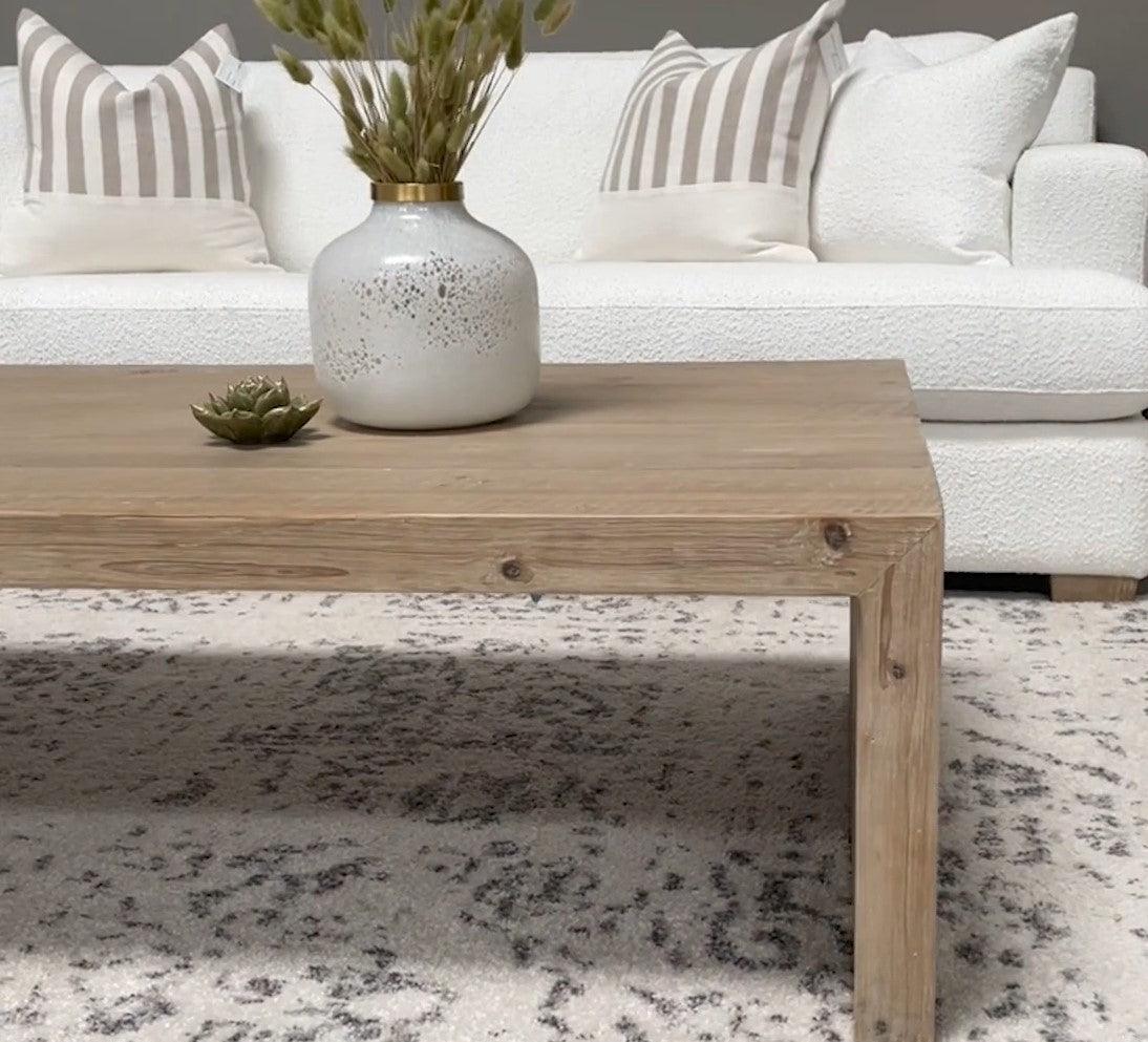 Reclaimed Wood Rectangle Coffee Table Sustainable Furniture Coffee Tables Sideboards and Things By Essentials For Living