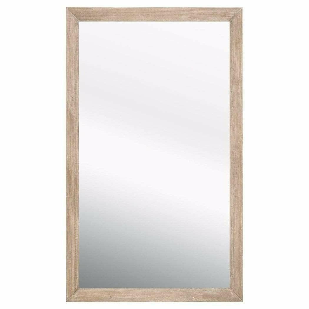 Rectangle Bevel Mirror Natural Gray Acacia Wall Mirrors Sideboards and Things By Essentials For Living