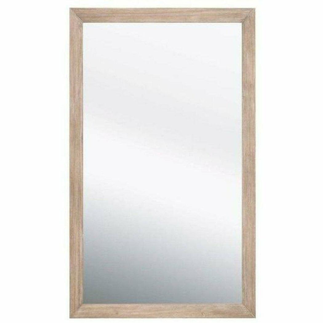 Rectangle Bevel Mirror Natural Gray Acacia Wall Mirrors Sideboards and Things By Essentials For Living