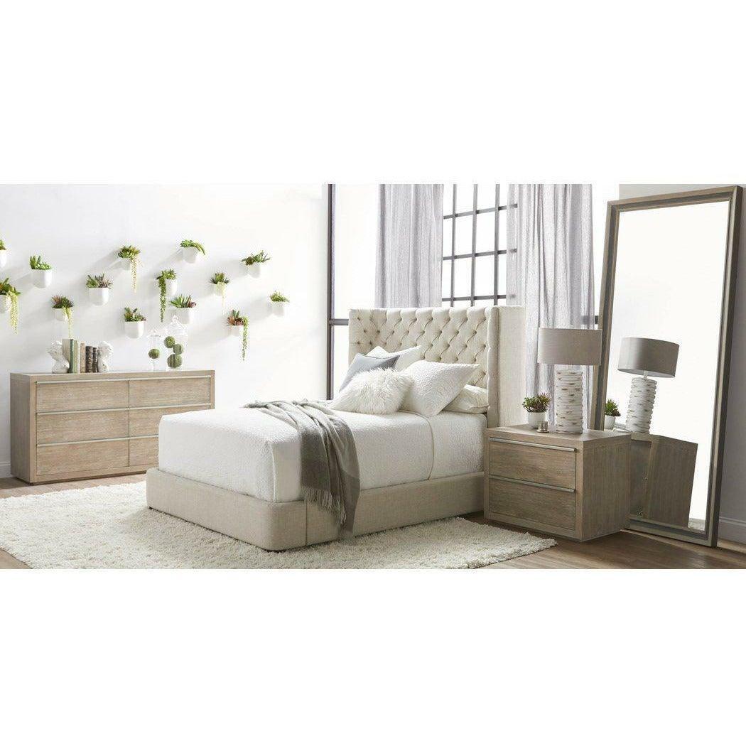 Rectangle Floor Caden Mirror Cream Pine Gray Pine Floor Mirrors Sideboards and Things By Essentials For Living