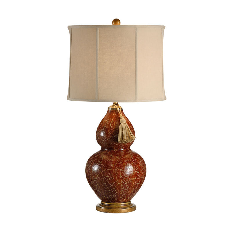 Wildwood Red Gourd Hand Decorated Table Lamp