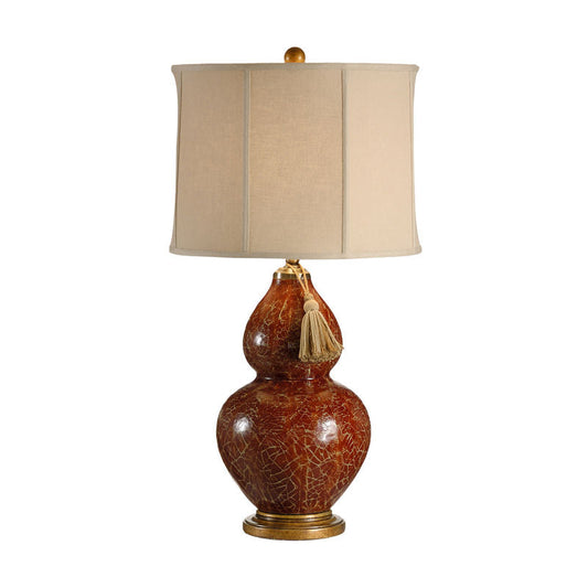 Wildwood Red Gourd Hand Decorated Table Lamp