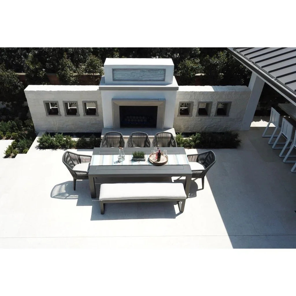 Redondo Aluminum Outdoor Dining Table -- view 4