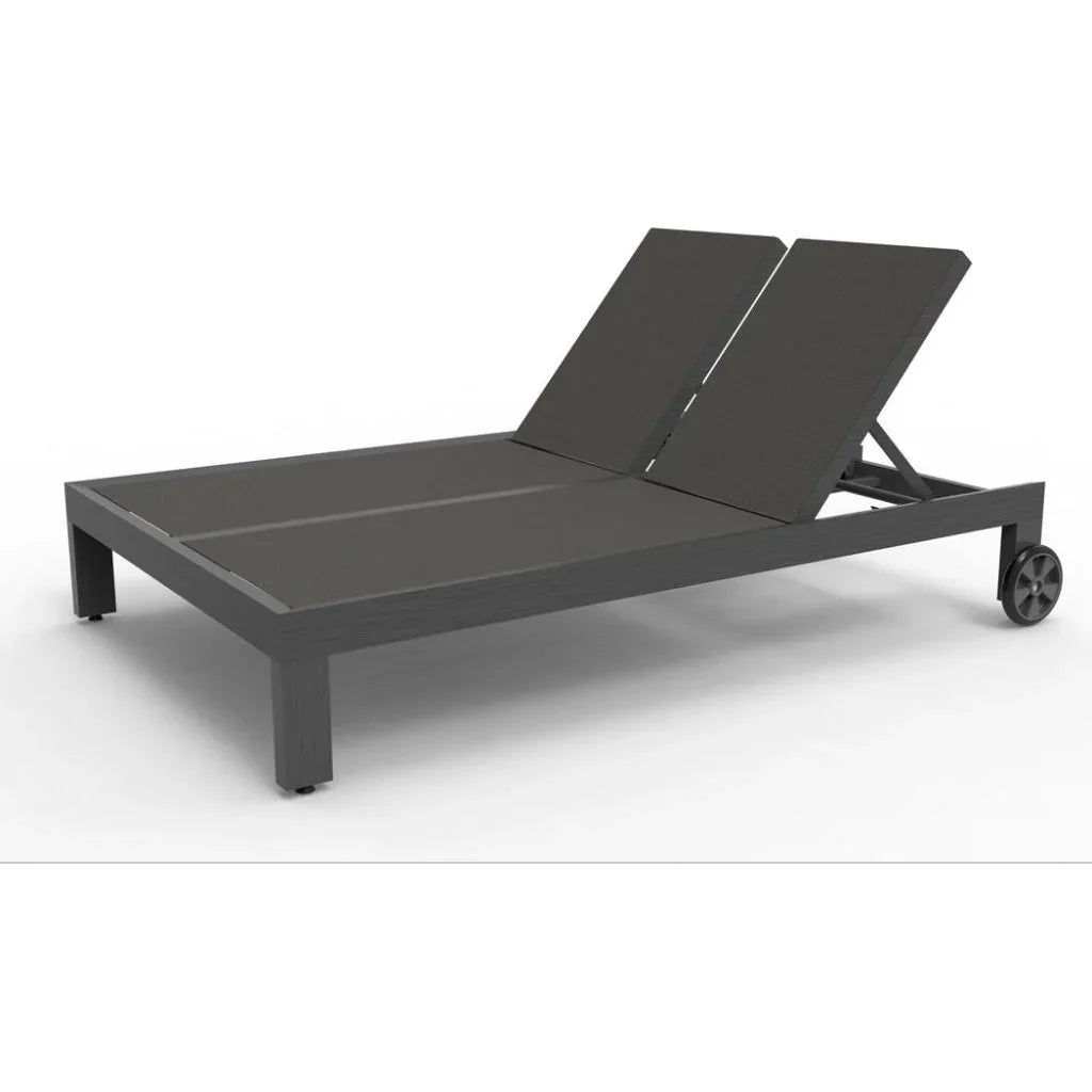 Redondo Aluminum Outdoor Double Sling Chaise -- view 2