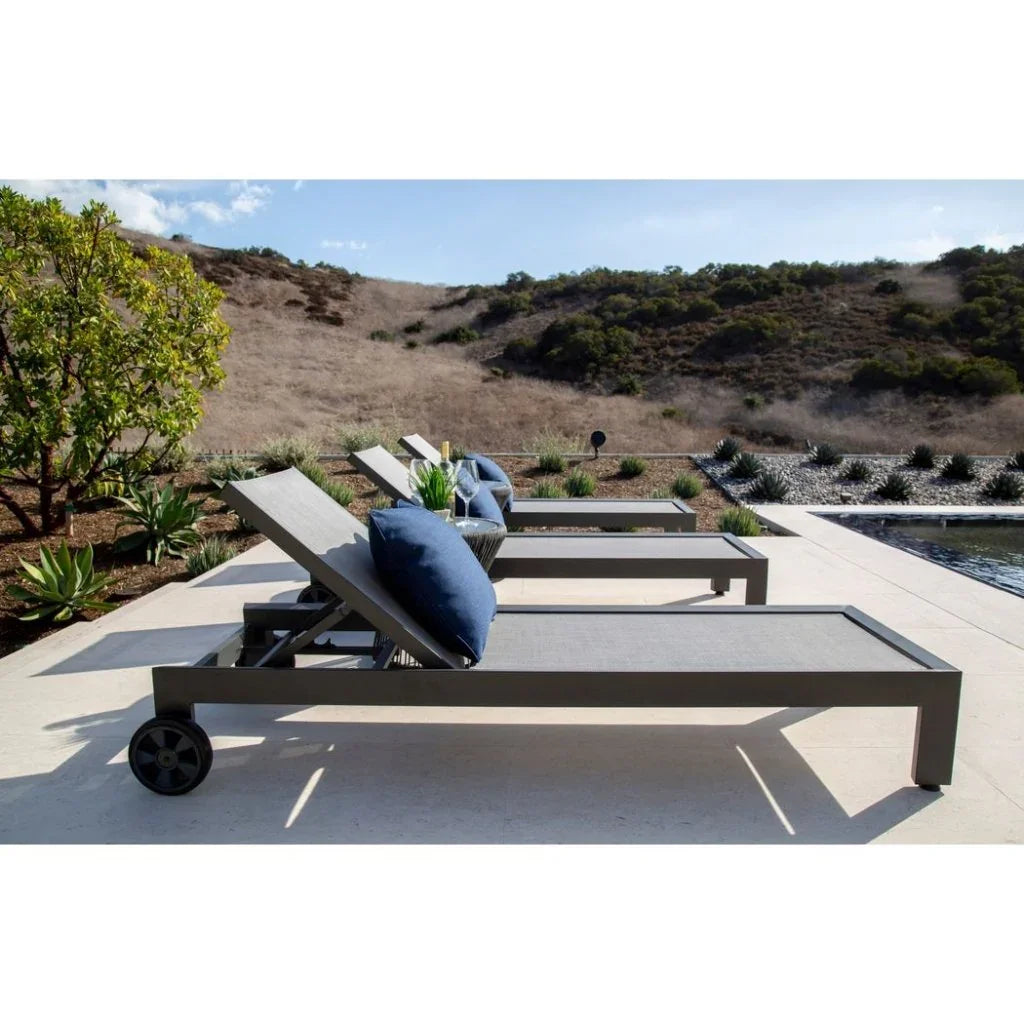 Redondo Aluminum Outdoor Sling Chaise -- view 2