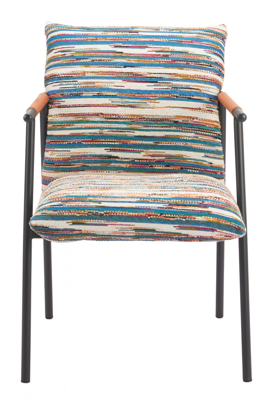 Zuo Modern Reduga Multicolor Textured Fabric Dining Chair