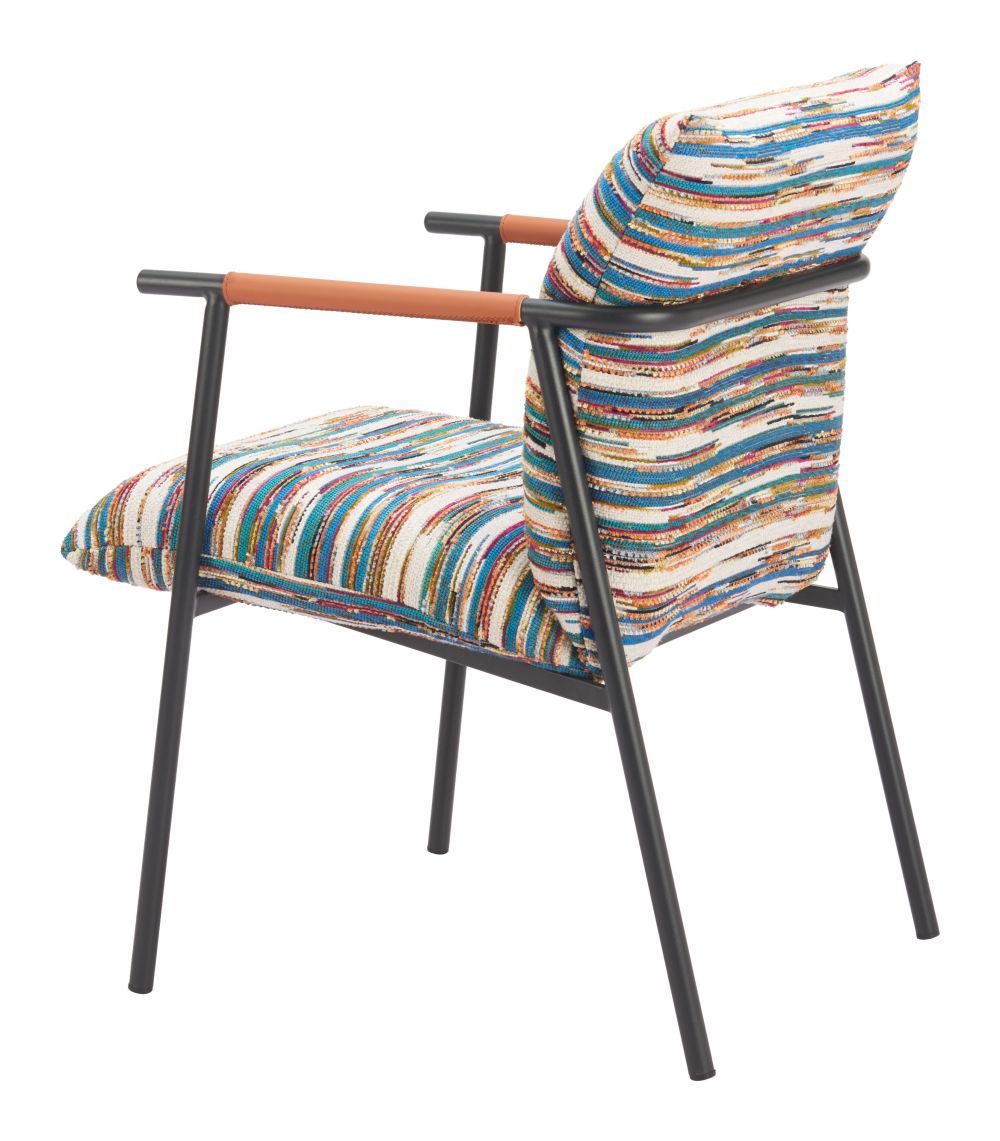 Zuo Modern Reduga Multicolor Textured Fabric Dining Chair