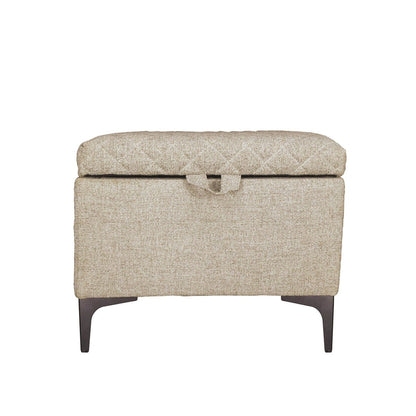 LH Home Reece Fabric Storage Ottoman