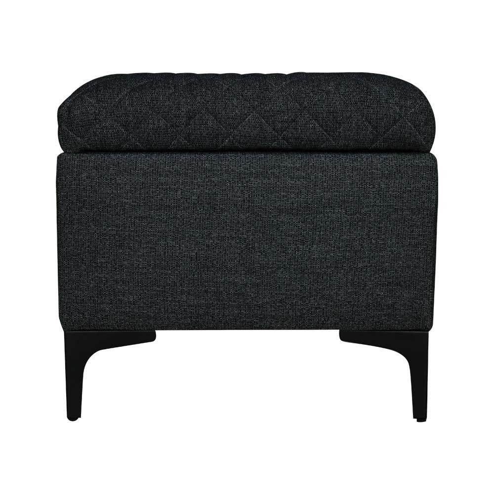 LH Home Reece Fabric Storage Ottoman