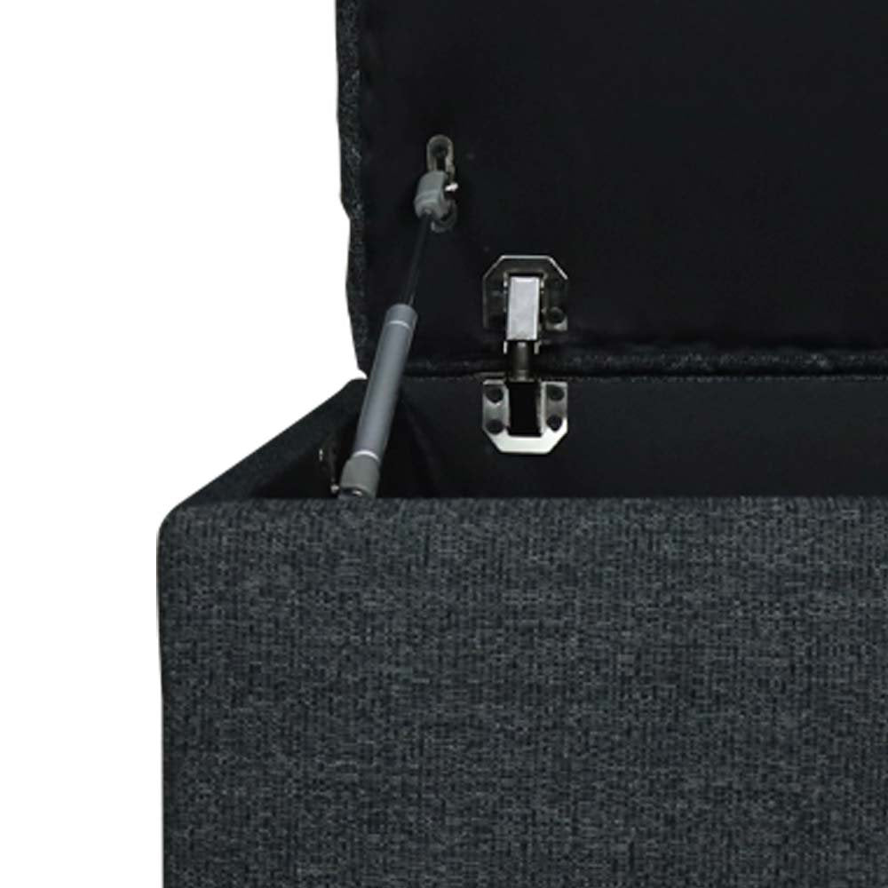 LH Home Reece Fabric Storage Ottoman