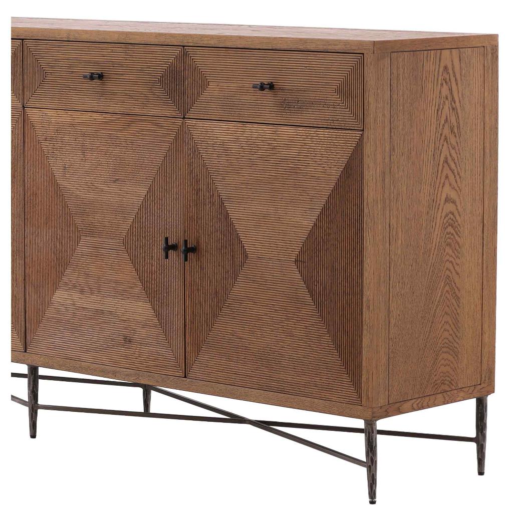Reese Four Doors Wood Sideboard