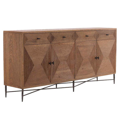 Reese Four Doors Wood Sideboard