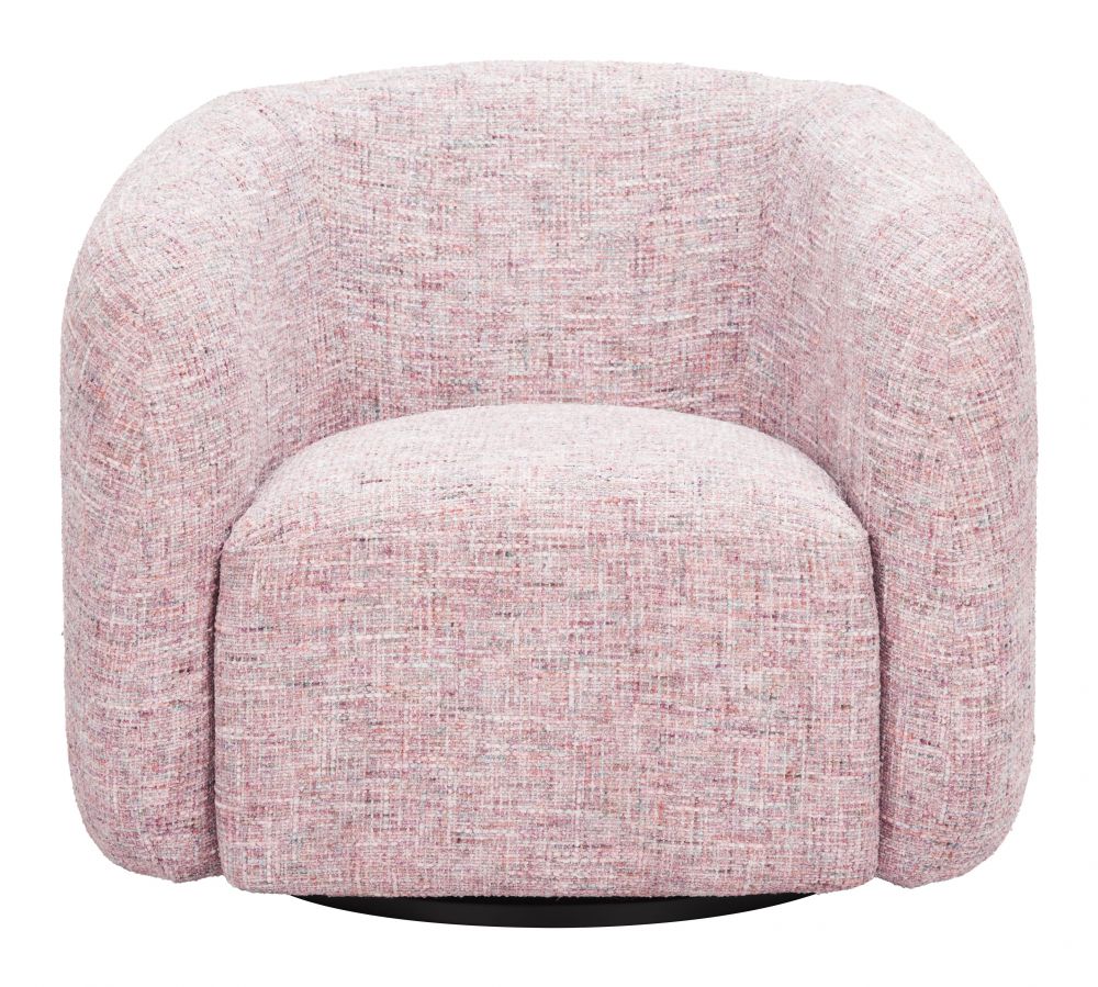 Zuo Modern Refine Textured Fabric Swivel Club Chair