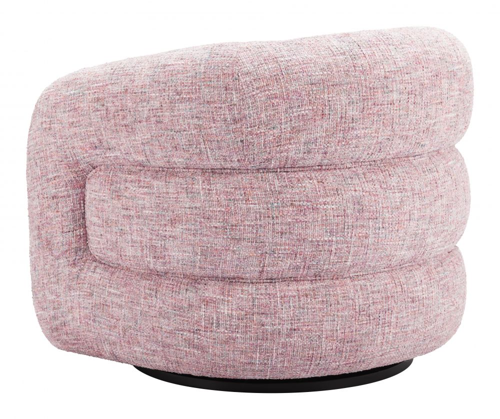Zuo Modern Refine Textured Fabric Swivel Club Chair