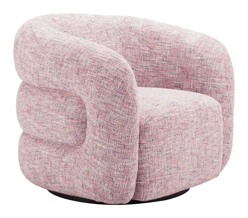 Zuo Modern Refine Textured Fabric Swivel Club Chair