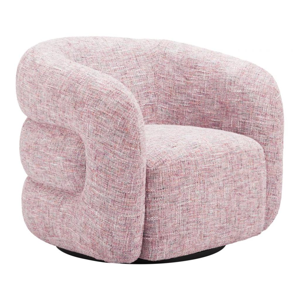 Zuo Modern Refine Textured Fabric Swivel Club Chair