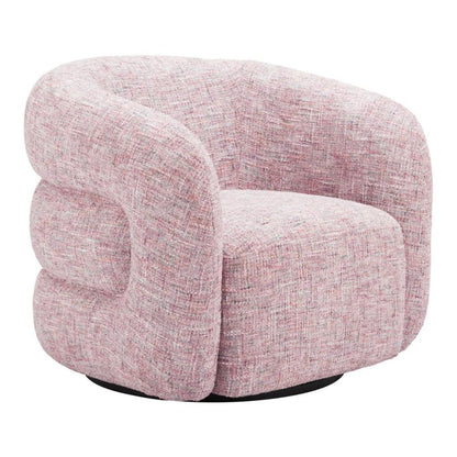 Zuo Modern Refine Textured Fabric Swivel Club Chair