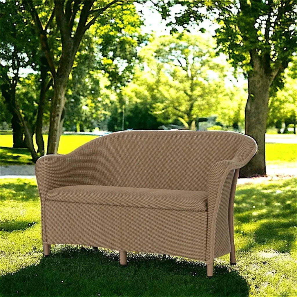 Reflections Wicker Padded Seat Loveseat -- view 2