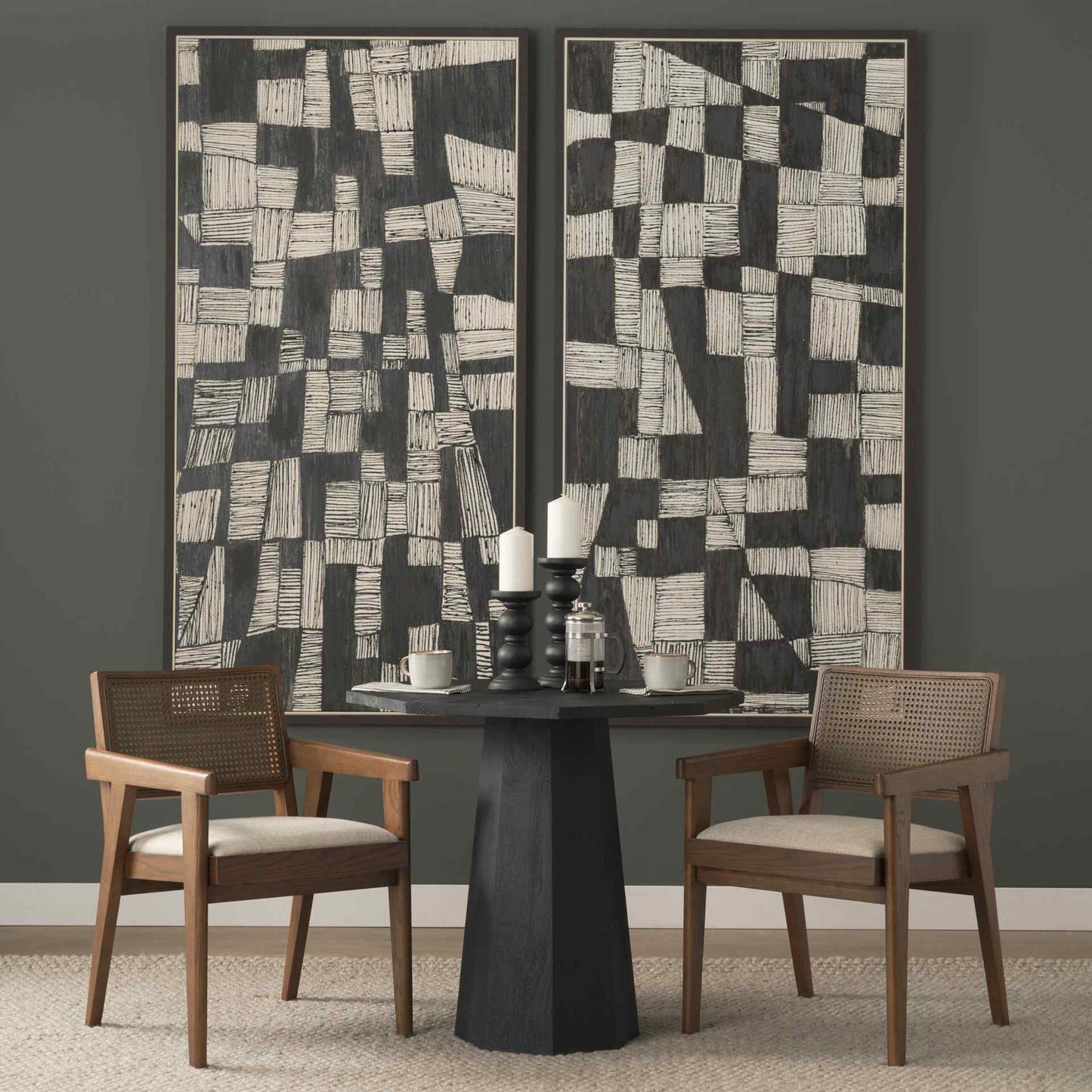 Mercana Reid Leather Dining Armchair 2PC
