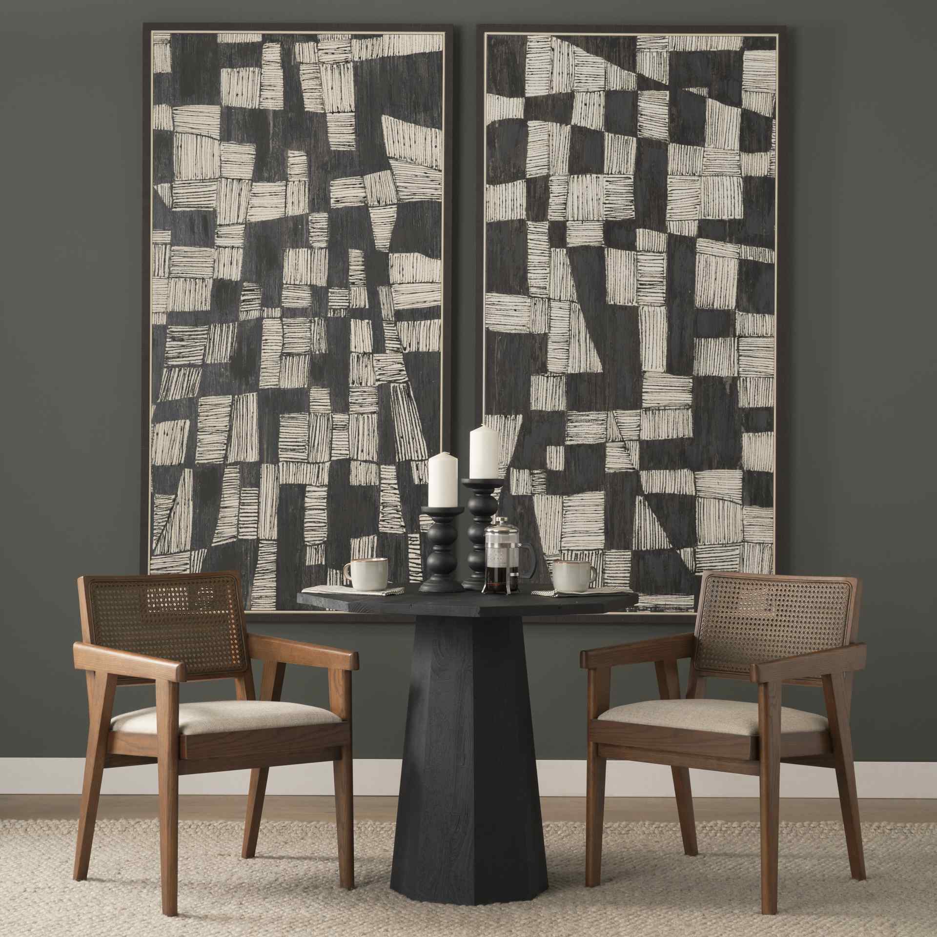 Mercana Reid Leather Dining Armchair 2PC