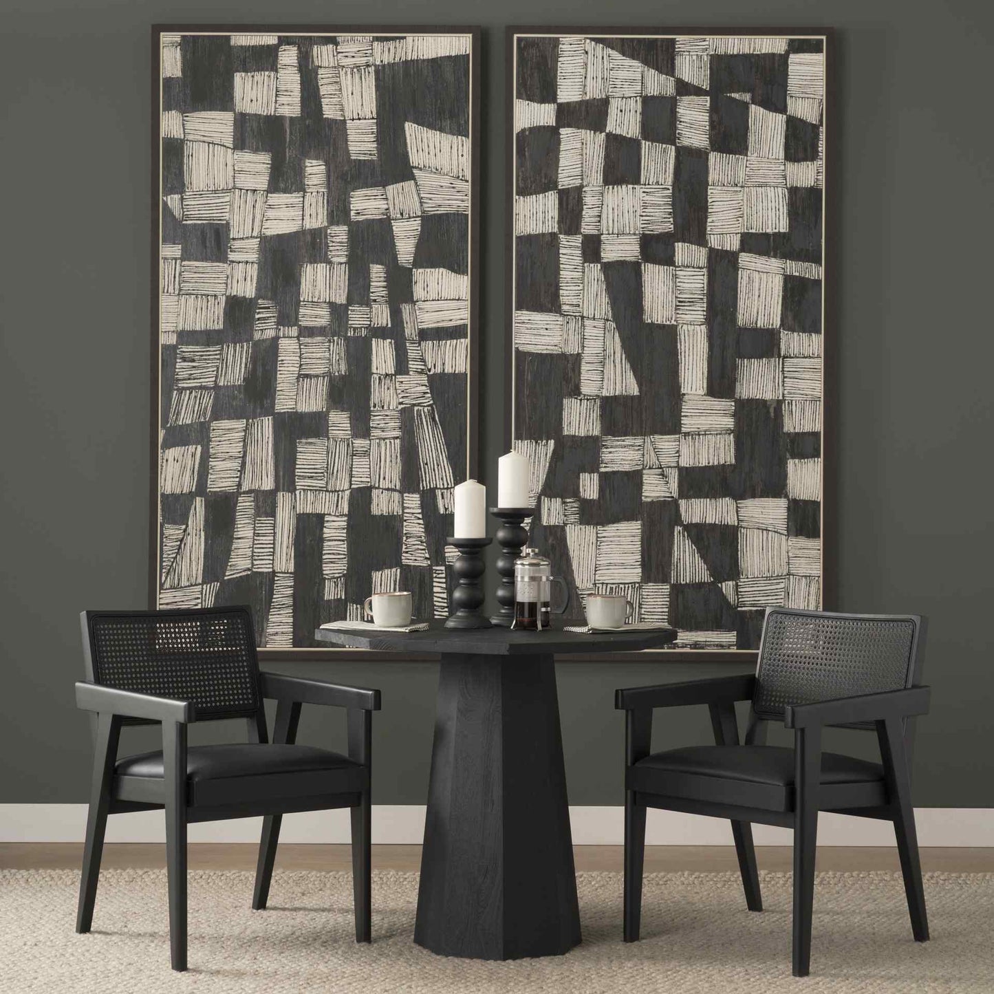 Mercana Reid Leather Dining Armchair 2PC
