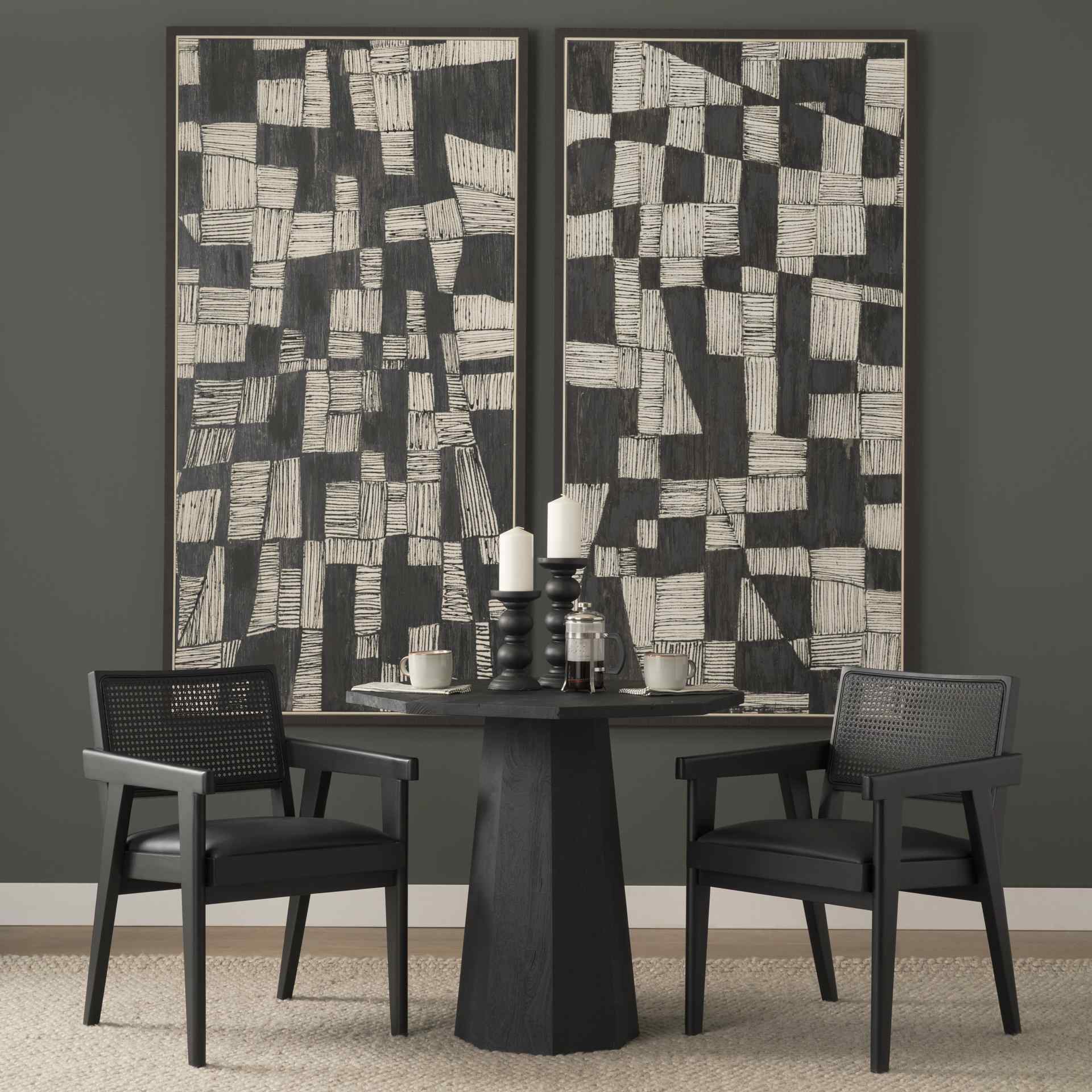 Mercana Reid Leather Dining Armchair 2PC