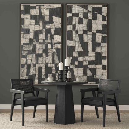 Mercana Reid Leather Dining Armchair 2PC