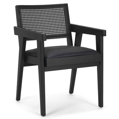 Mercana Reid Leather Dining Armchair 2PC