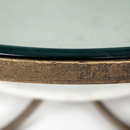 Mercana Reinhardt Glass Top Round Coffee Table