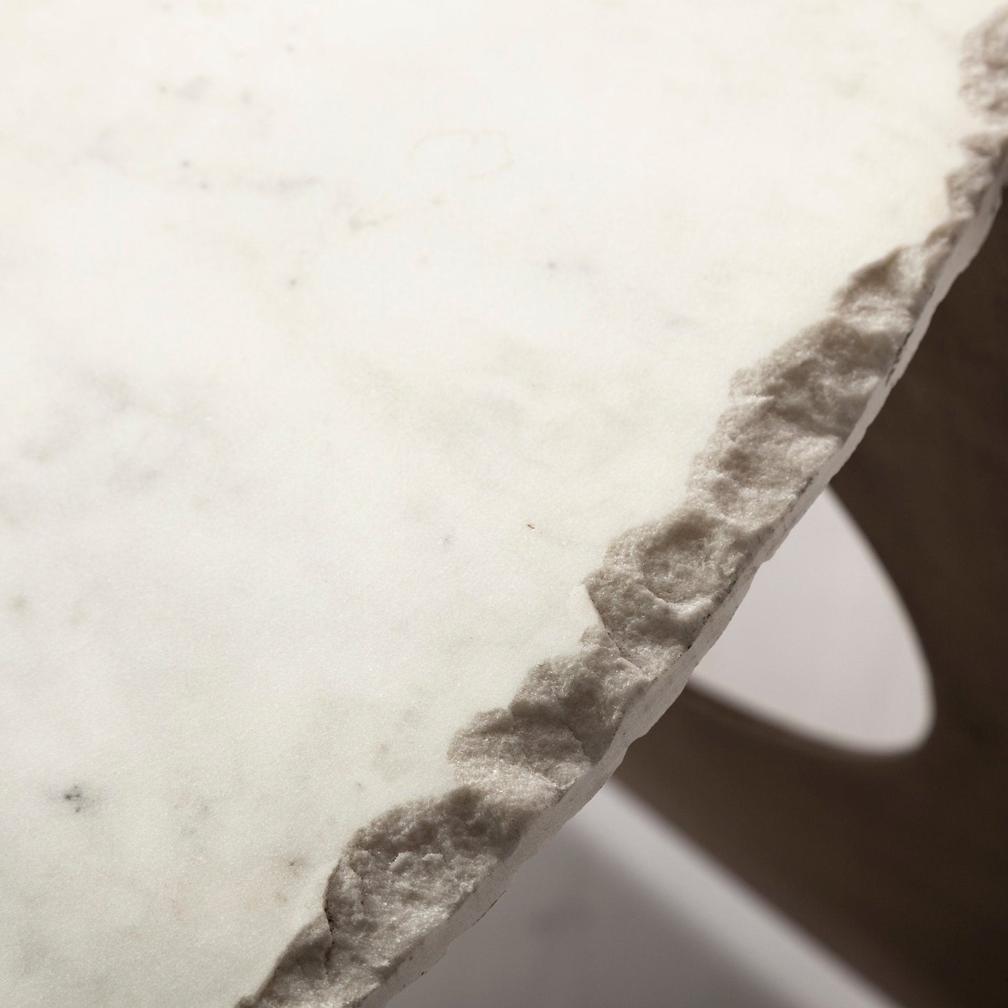 Mercana Reinhold White Marble Top Round Coffee Table