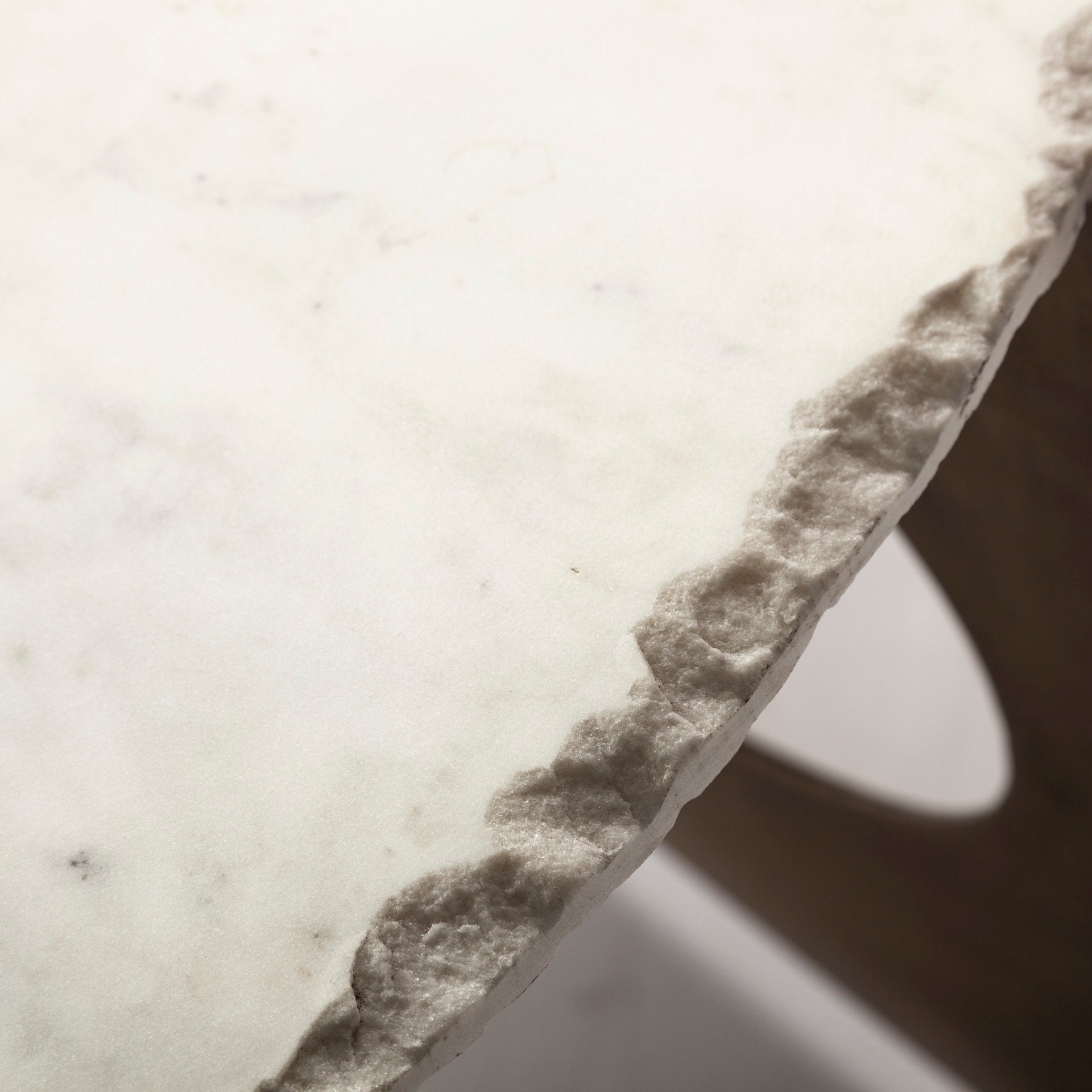 Mercana Reinhold White Marble Top Round Coffee Table