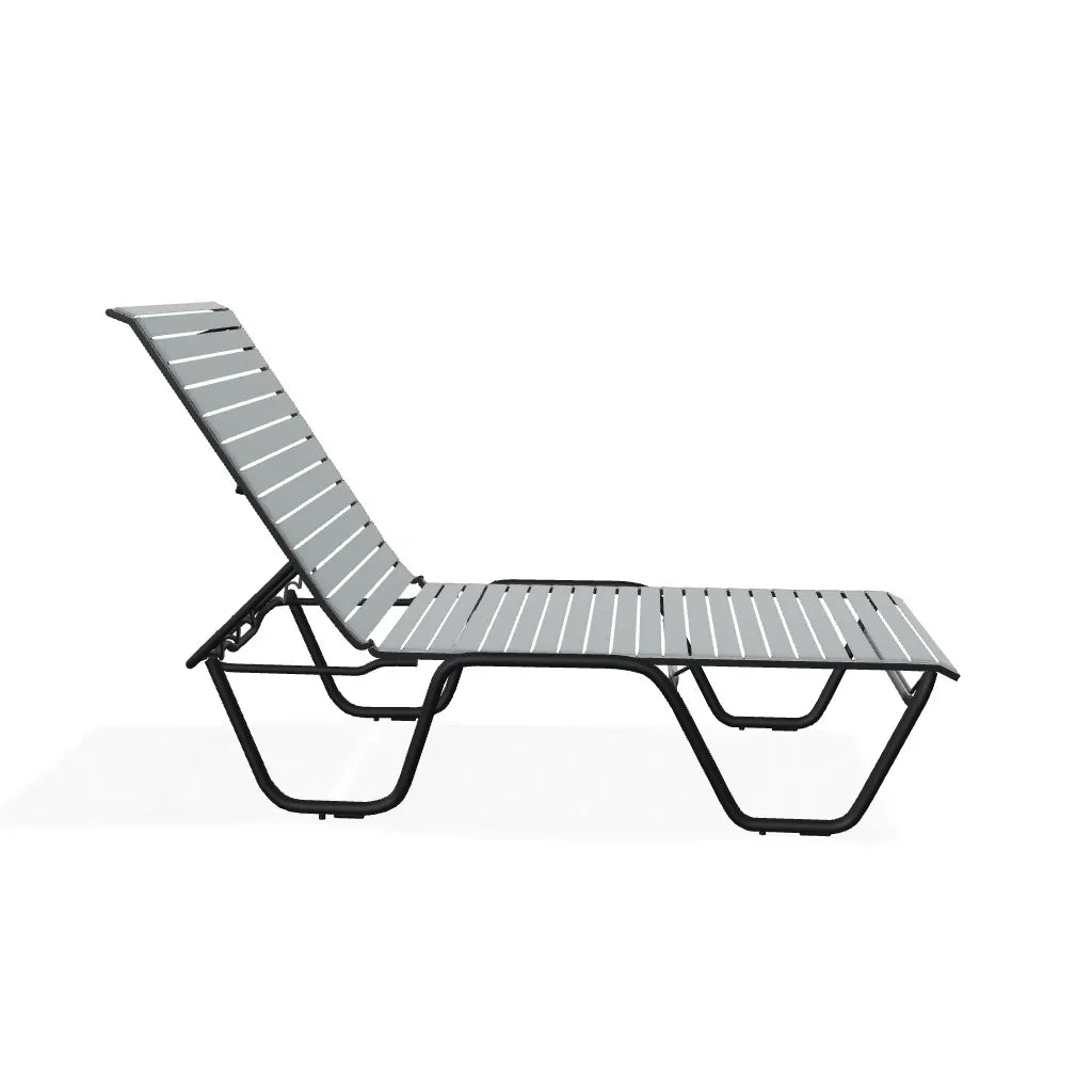 Reliance Contract Strap 16" Lay-Flat Stacking Chaise