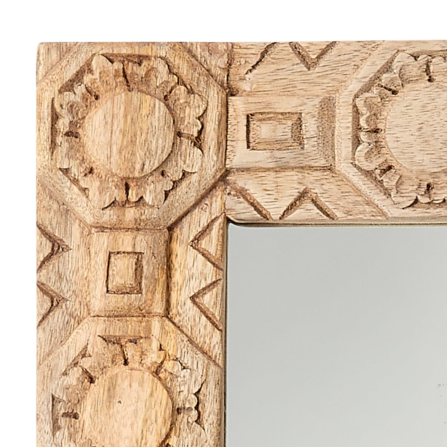 Relief Carved Rectangle Mirror-Wall Mirrors-Jamie Young-Sideboards and Things