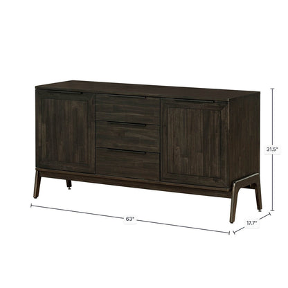 LH Home Remix Three Drawers Wood Sideboard