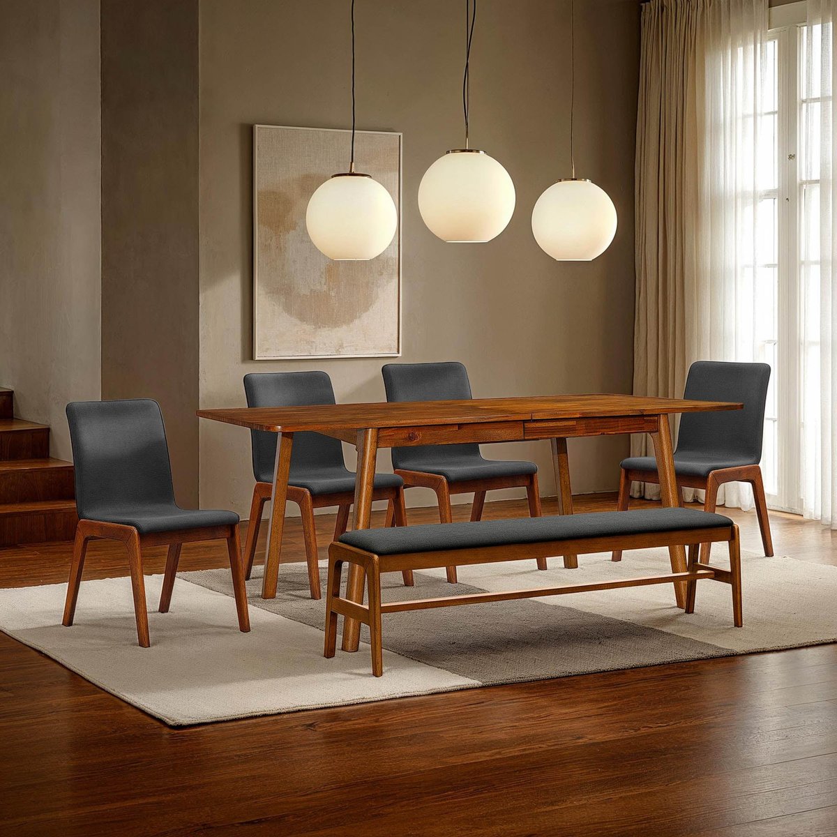 LH Home Remix Wooden Extendable Dining Table
