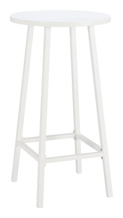 Zuo Modern Ren Aluminum White Outdoor Bar Table