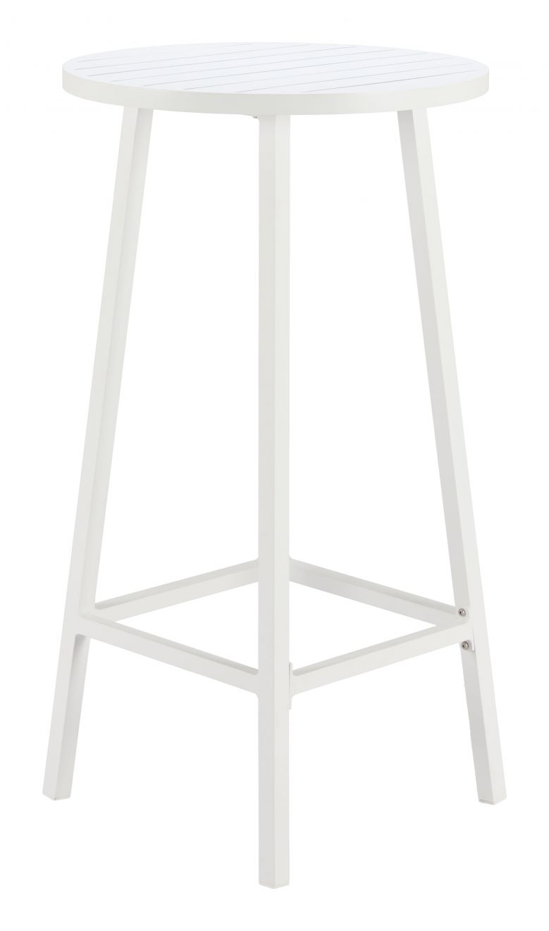 Ren Aluminum White Outdoor Bar Table
